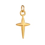 Gold color / 1 Piece Simple Series Cross Shape Stainless Steel  Gold Color Women's Pendants Picture8